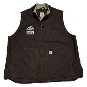 CARHARTT Canvas Sherpa Fleece Lined Winter Outdoor Womens Work Vest Womens XL